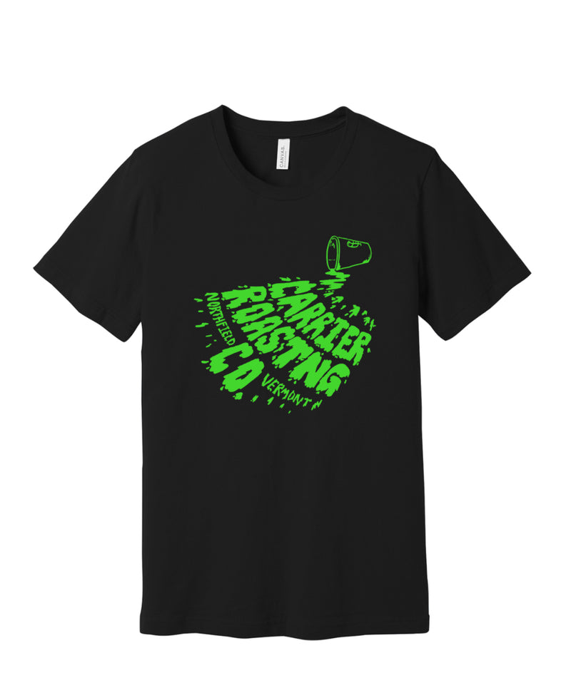 Carrier Spill Graphic Tee (Black + Green)